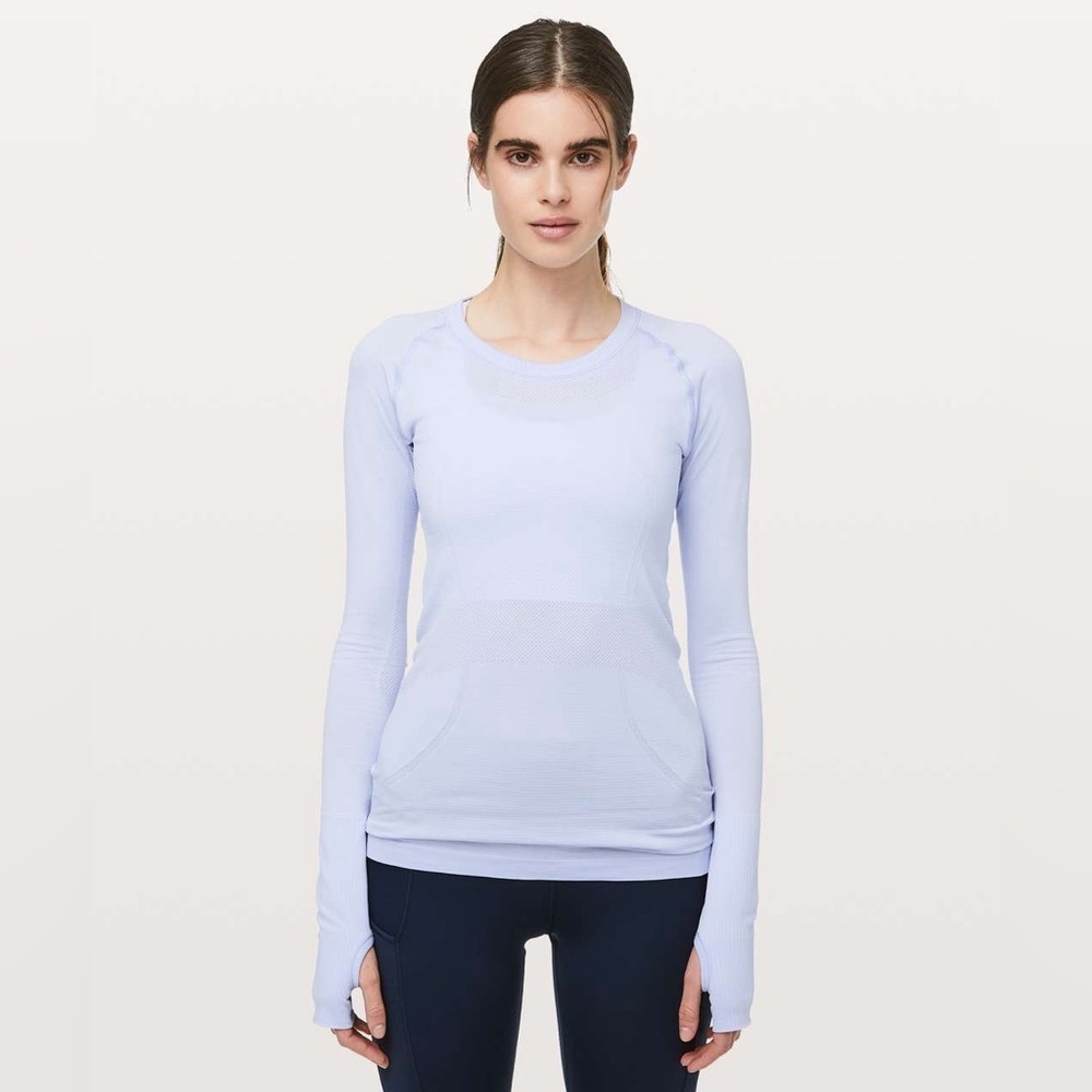 Lululemon Swiftly Tech Long Sleeve- Serene Blue- Size 4